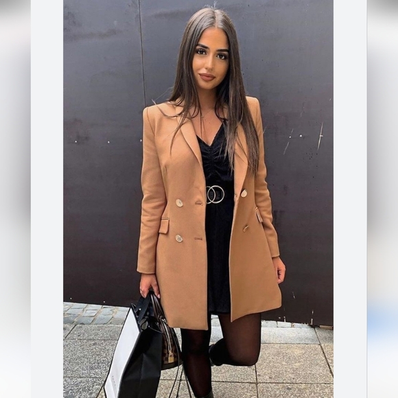 Zara Jackets & Blazers - Zara double breasted long blazer size S